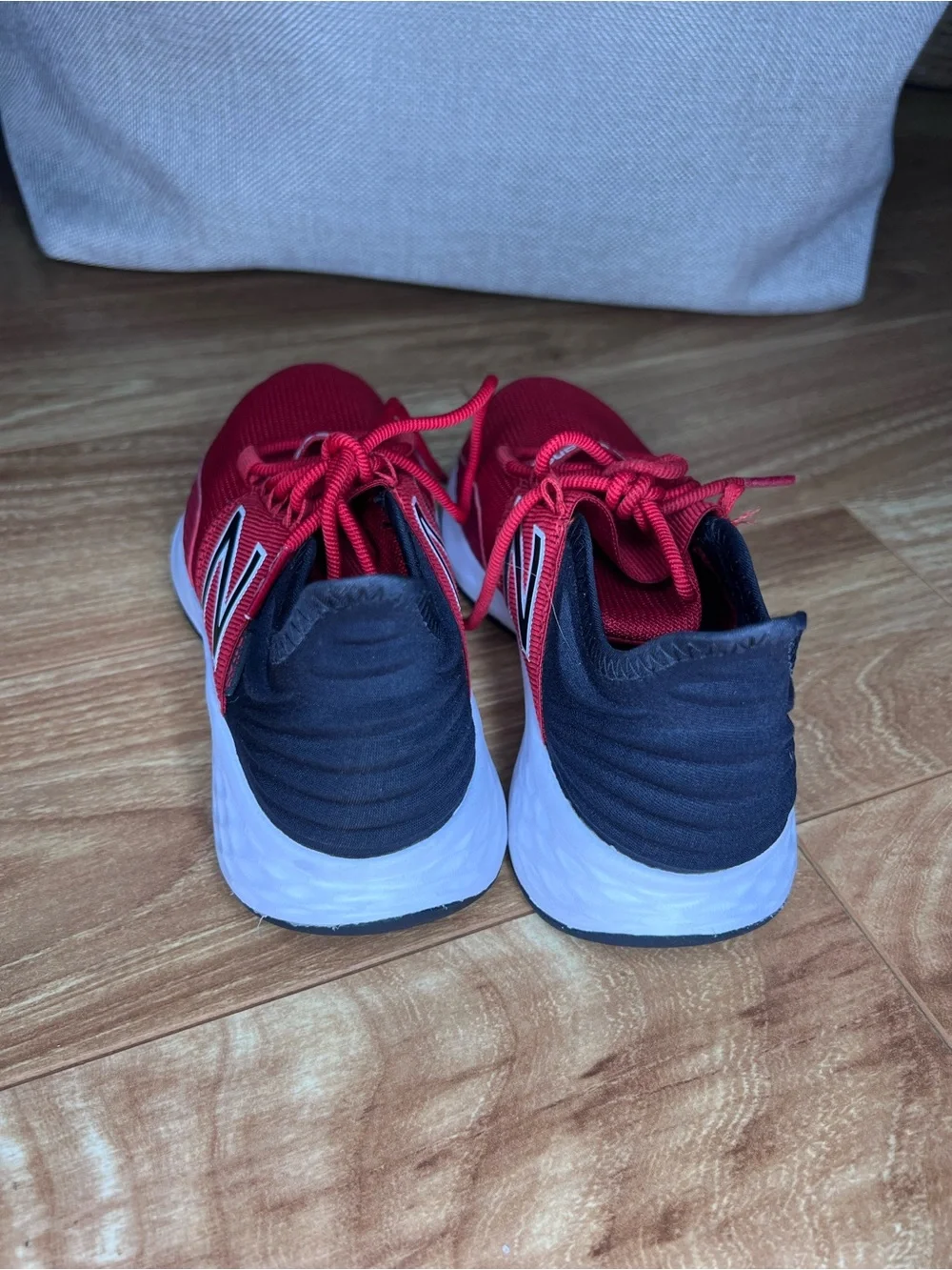 New Balance Rave Run Kids Running Sneakers Red Black Size 13 Little Kid EUC